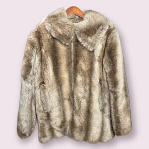 Vintage Hansa-Branta by Stearns Vegan Faux Fur Down Coat